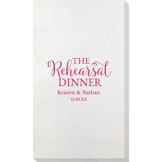 The Rehearsal Dinner Bamboo Luxe Guest Towels